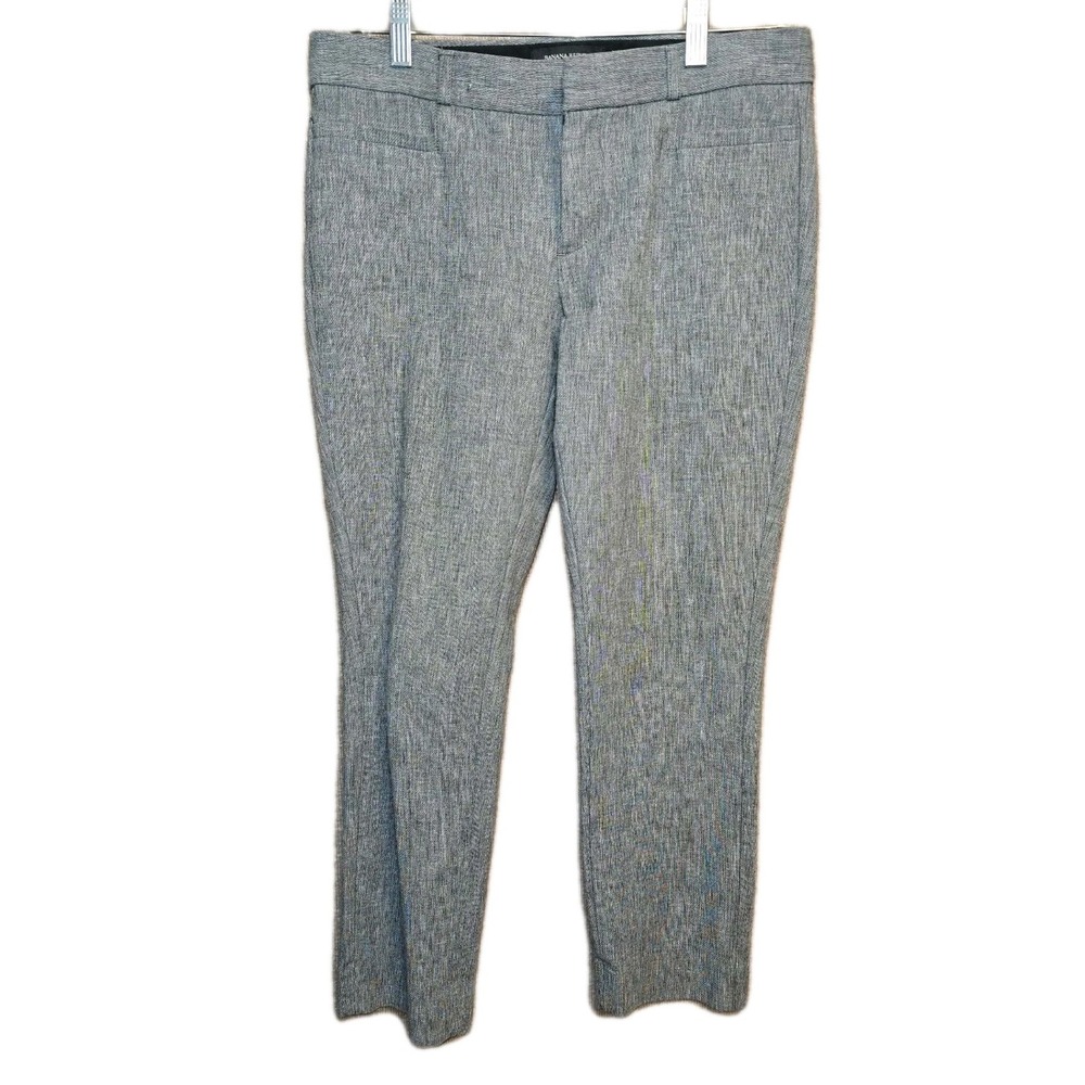 Banana Republic Gray Slim Ankle Dress Pants Women's 6 EUC‎ Minimalist Workwear